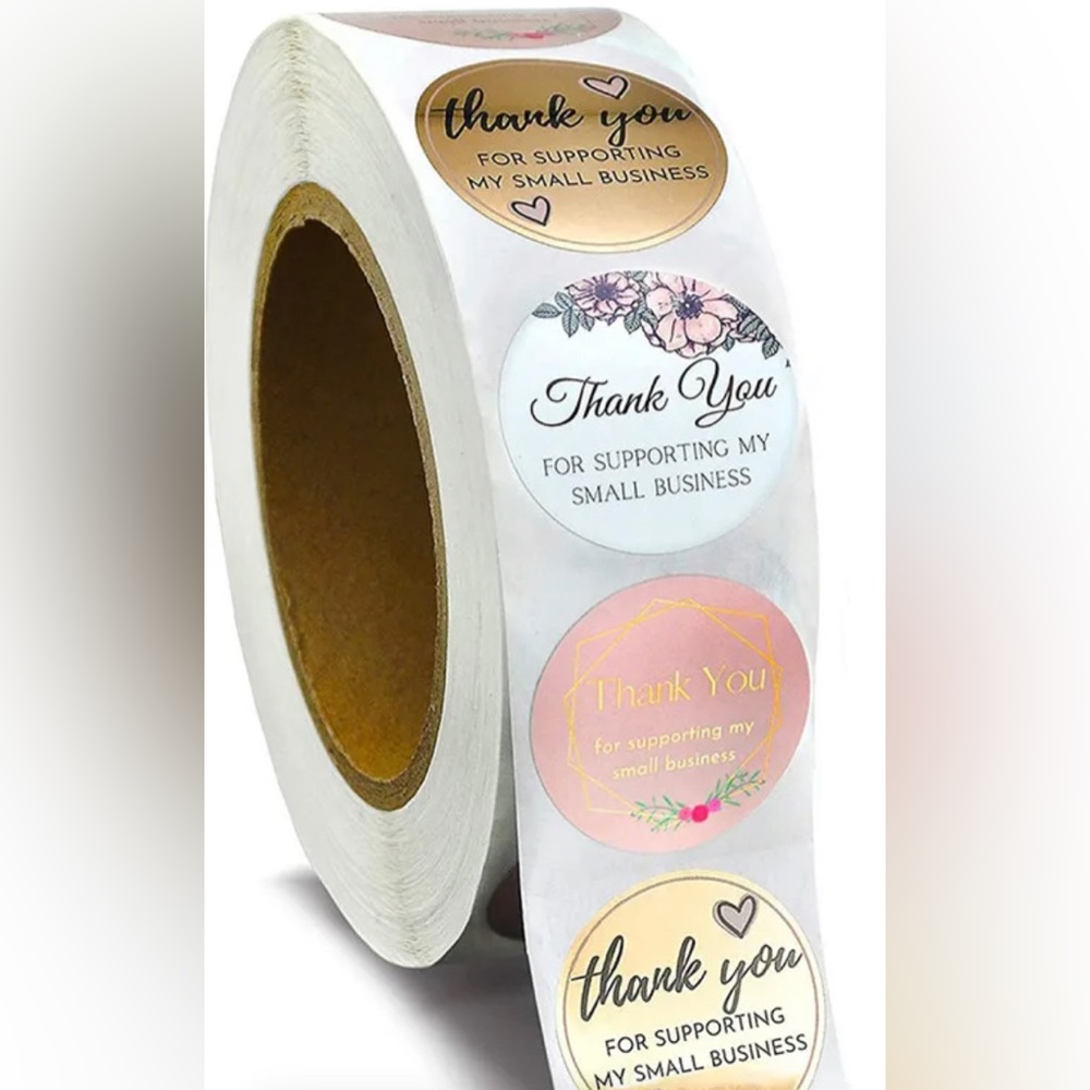 New . . .  “Thank You” Stickers for Small Business  |  500 per roll
